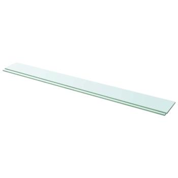 Regalböden 2 Stk. Glas Transparent 110x12 cm