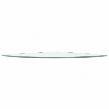Eckregale 2 Stk. mit Verchromten Halterungen Glas Transparent