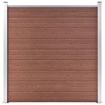 Gartenzaun WPC 1737x186 cm Braun