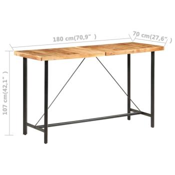 9-tlg. Bar-Set Massivholz Akazie und Altholz