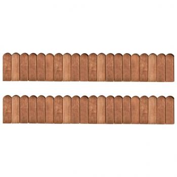 ARDEBO.de - Beeteinfassungen 2 Stk. 120 cm Kiefernholz Imprägniert