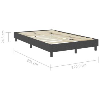 Boxspringbett Dunkelgrau Stoff 120x200 cm