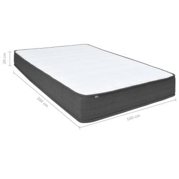 Boxspringbett Dunkelgrau Stoff 160x200 cm