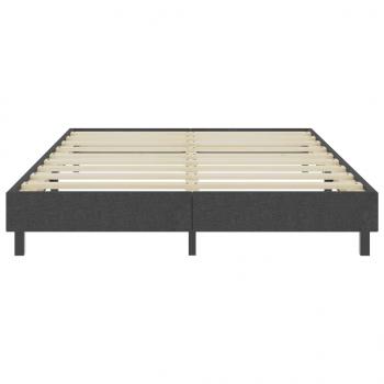 Boxspringbett Dunkelgrau Stoff 180x200 cm