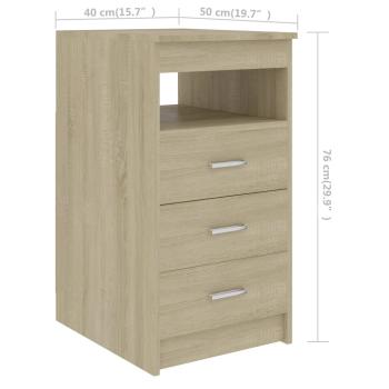 Schreibtisch Sonoma-Eiche 140x50x76 cm Holzwerkstoff