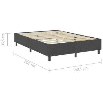 Boxspringbett Dunkelgrau Stoff 140x200 cm