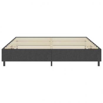 Boxspringbett Dunkelgrau Stoff 200x200 cm