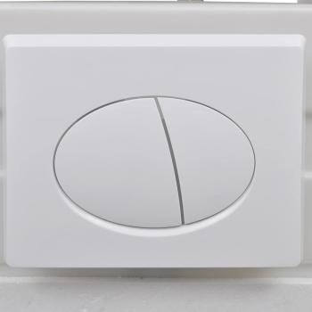 Wand-WC ohne Spülrand mit Einbau-Spülkasten Keramik Weiß