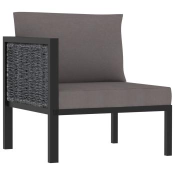ARDEBO.de - Sofa-Eckelement mit Rechter Armlehne Poly Rattan Anthrazit