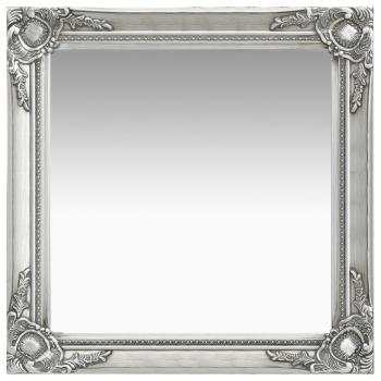 ARDEBO.de - Wandspiegel im Barock-Stil 60 x 60 cm Silbern