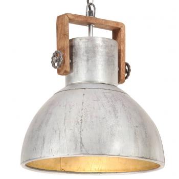 ARDEBO.de - Hängelampe Industriestil 25 W Silbern Rund 40 cm E27