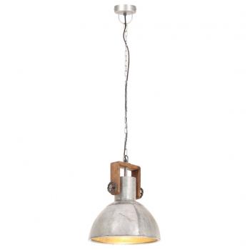 Hängelampe Industriestil 25 W Silbern Rund 30 cm E27