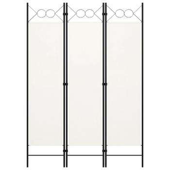 ARDEBO.de - 3-tlg. Raumteiler Weiß 120×180 cm