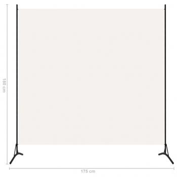Raumteiler Weiß 175x180 cm Stoff