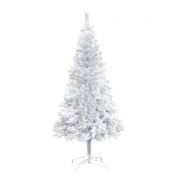 ARDEBO.de - Künstlicher Weihnachtsbaum mit Ständer Silber 150 cm PET
