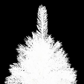 ARDEBO.de - Künstlicher Weihnachtsbaum Naturgetreue Nadeln Weiß 150 cm