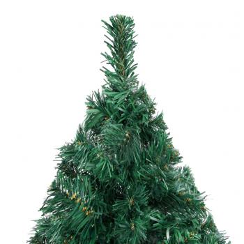 Künstlicher Weihnachtsbaum mit Dicken Zweigen Grün 240 cm PVC