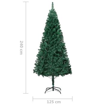 Künstlicher Weihnachtsbaum mit Dicken Zweigen Grün 240 cm PVC
