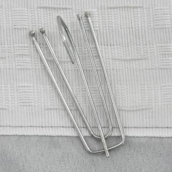Verdunkelungsvorhang mit Haken Leinenoptik Grau 290x245 cm