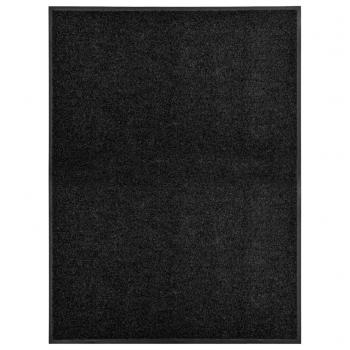 ARDEBO.de - Fußmatte Waschbar Schwarz 90x120 cm 