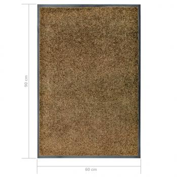 Fußmatte Waschbar Braun 60x90 cm 