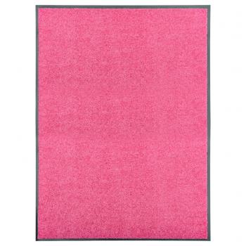 ARDEBO.de - Fußmatte Waschbar Rosa 90x120 cm 
