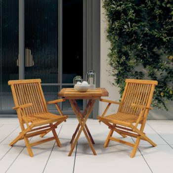 ARDEBO.de - 3-tlg. Garten-Essgruppe Massivholz Teak