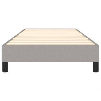 Bettgestell Hellgrau 90x190 cm Stoff