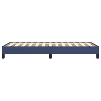 Bettgestell Blau 90x190 cm Stoff