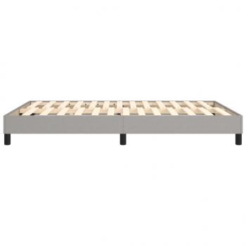 Bettgestell Hellgrau 140x190 cm Stoff