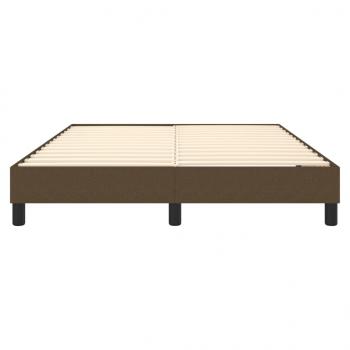 Bettgestell Dunkelbraun 140x200 cm Stoff
