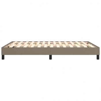 Bettgestell Taupe 140x200 cm Stoff