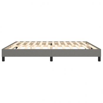 Bettgestell Dunkelgrau 200x200 cm Stoff