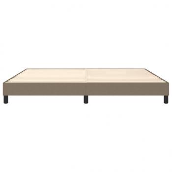 Bettgestell Taupe 200x200 cm Stoff