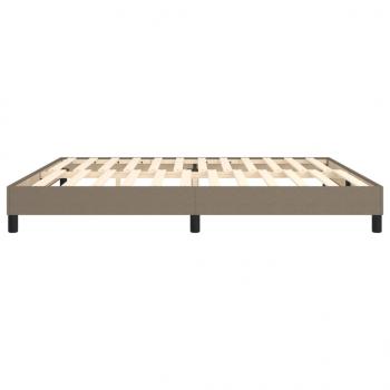 Bettgestell Taupe 200x200 cm Stoff