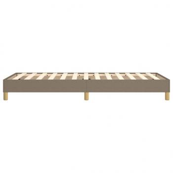 Bettgestell Taupe 80x200 cm Stoff