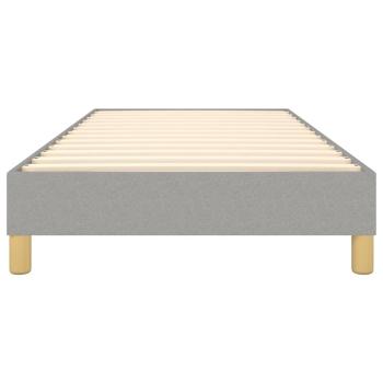 Bettgestell Hellgrau 90x190 cm Stoff