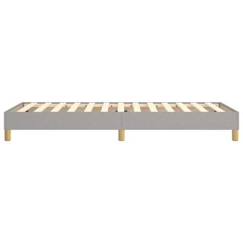 Bettgestell Hellgrau 90x190 cm Stoff