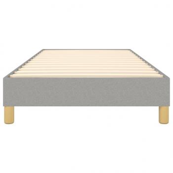 Bettgestell Hellgrau 100x200 cm Stoff