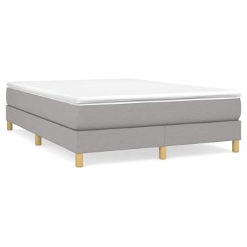 Boxspringbettgestell Hellgrau 140x200 cm Stoff