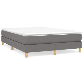 Boxspringbettgestell Dunkelgrau 140x200 cm Stoff