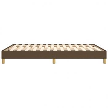 Bettgestell Dunkelbraun 140x200 cm Stoff