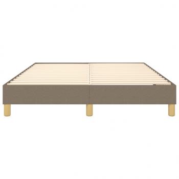 Bettgestell Taupe 140x200 cm Stoff