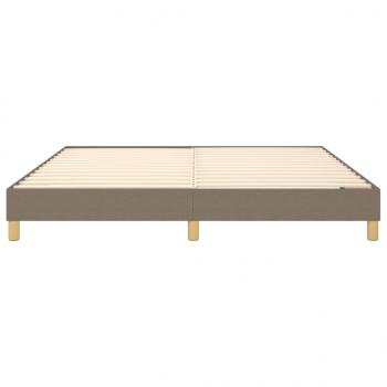 Bettgestell Taupe 160x200 cm Stoff