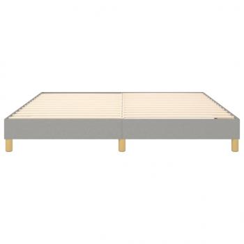 Bettgestell Hellgrau 180×200 cm Stoff