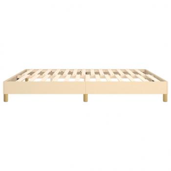 Bettgestell Creme 180×200 cm Stoff