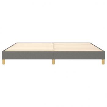 Bettgestell Dunkelgrau 200x200 cm Stoff
