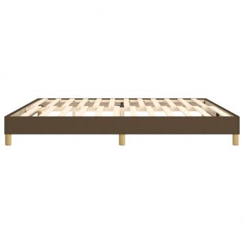 Bettgestell Dunkelbraun 200x200 cm Stoff