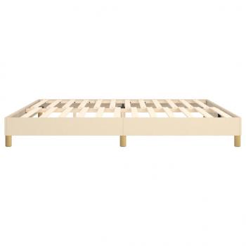 Bettgestell Creme 200x200 cm Stoff