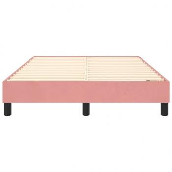 Bettgestell Rosa 120x200 cm Samt